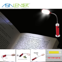 Luz de livro de alumínio 12SMD 120Lumen de venda quente do livro com ímã